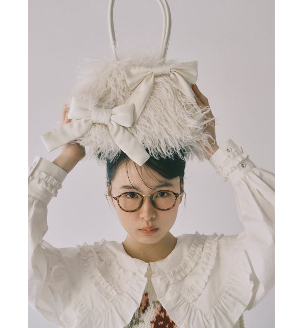 merry jenny「ribbonフェイクファーボストンbag」|ボストンバッグ|