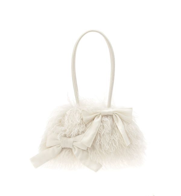 merry jenny「ribbonフェイクファーボストンbag」|ボストンバッグ|