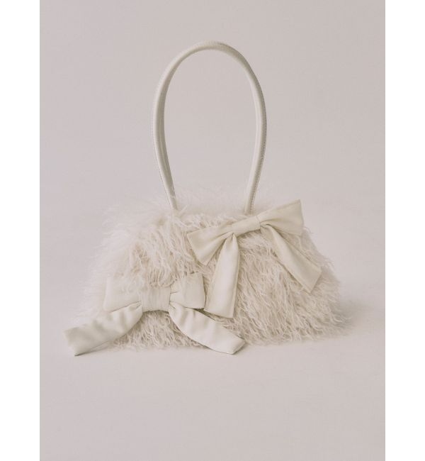 merry jenny「ribbonフェイクファーボストンbag」|ボストンバッグ|