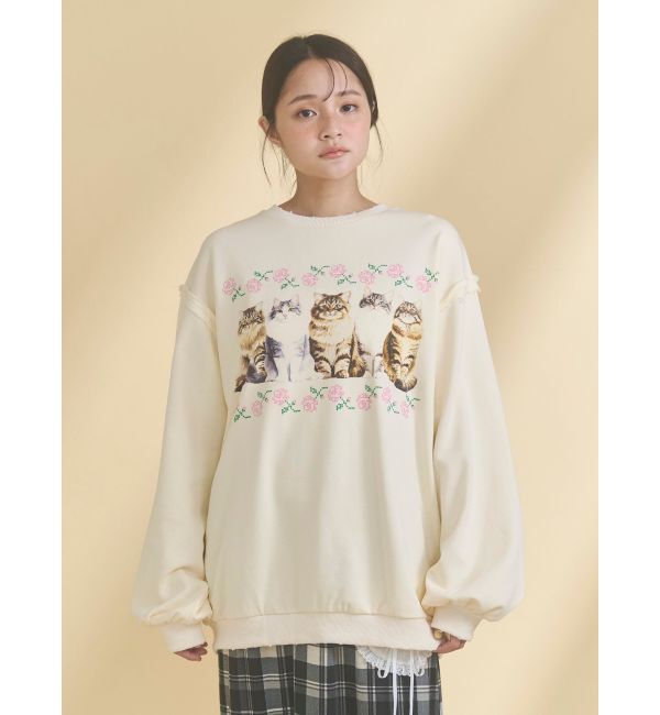 merry jenny「blooming catスウェット」|スウェット・ジャージ|