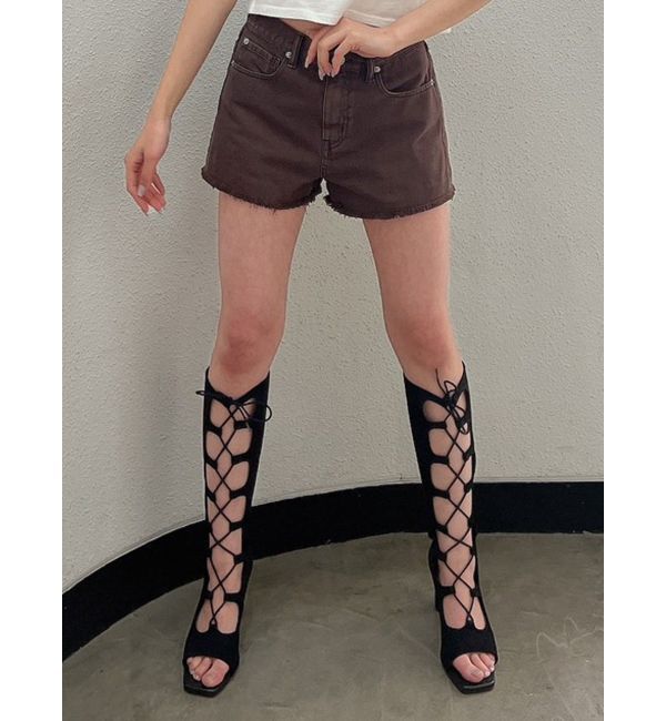 GYDA「H/Wフリンジカラーショートパンツ」|その他|ブラウン