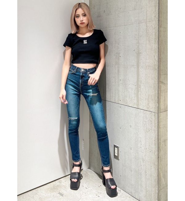 GYDA「ハイウエスト HIGH-END SKINNY デニムパンツ」|デニム|