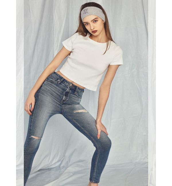 GYDA「ハイウエスト HIGH-END SKINNY デニムパンツ」|デニム|