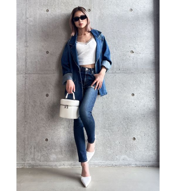 GYDA「ハイウエスト HIGH-END SKINNY デニムパンツ」|デニム|