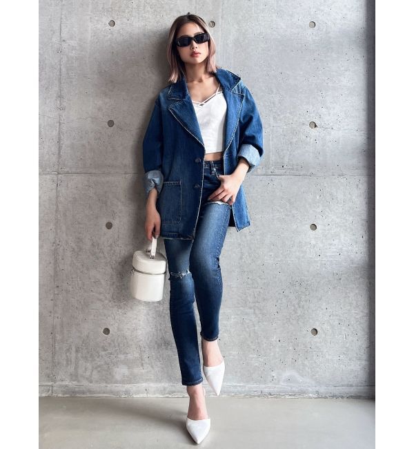 GYDA「ハイウエスト HIGH-END SKINNY デニムパンツ」|デニム|