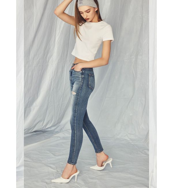 GYDA「ハイウエスト HIGH-END SKINNY デニムパンツ」|デニム|