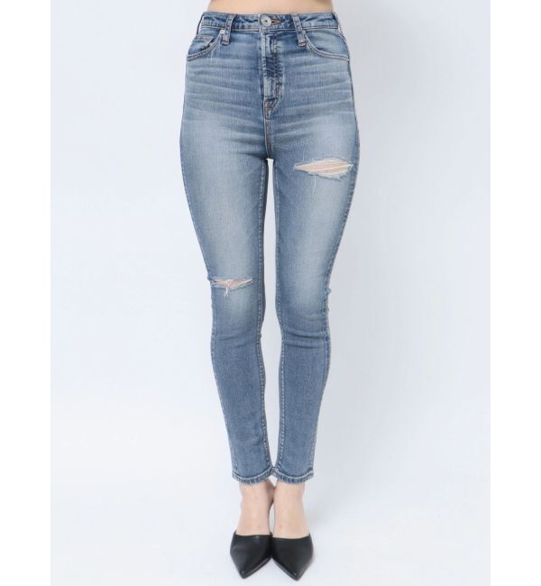 GYDA「ハイウエスト HIGH-END SKINNY デニムパンツ」|デニム|