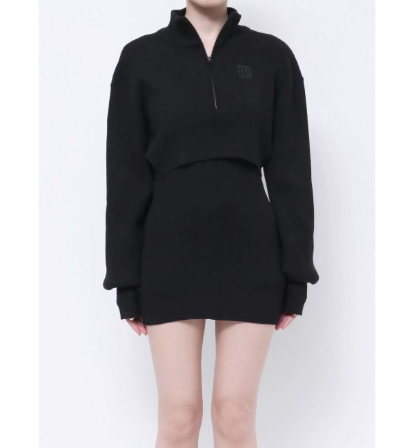 GYDA「GYGY two pieceレイヤードリブニットワンピース」|ワンピース|