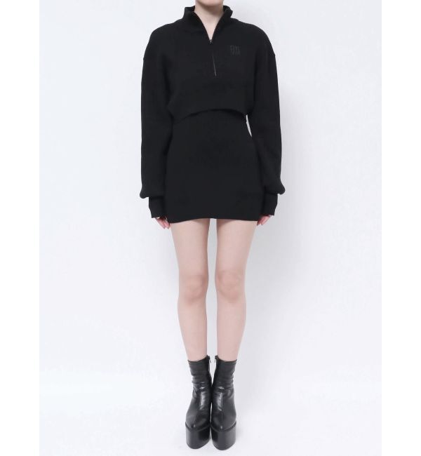 GYDA「GYGY two pieceレイヤードリブニットワンピース」|ワンピース|