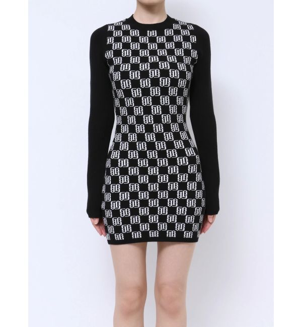 GYDA「GYGYジャカードタイトニットワンピース」|ワンピース|