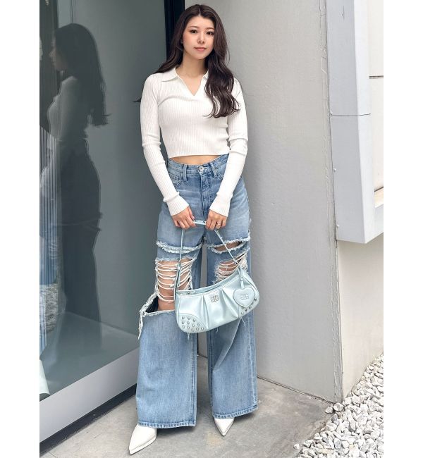 GYDA「POLOニットトップス」|ニット・セーター|