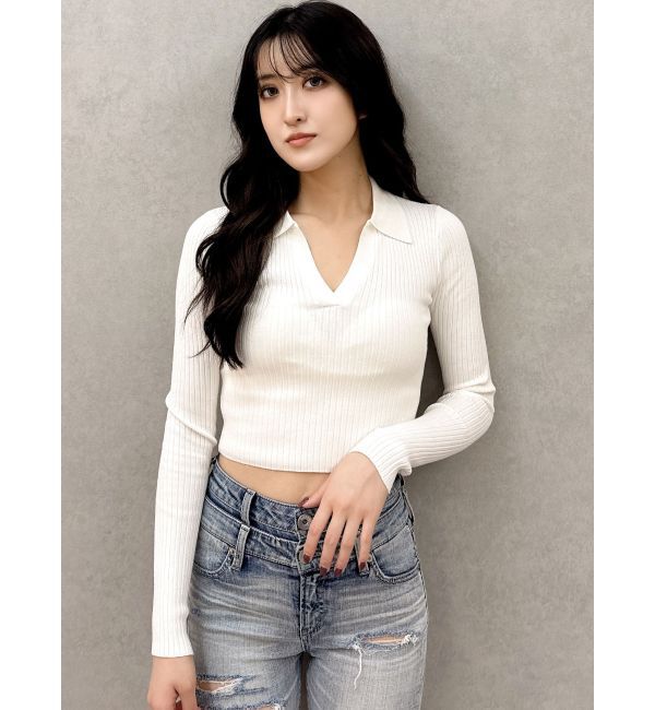 GYDA「POLOニットトップス」|ニット・セーター|