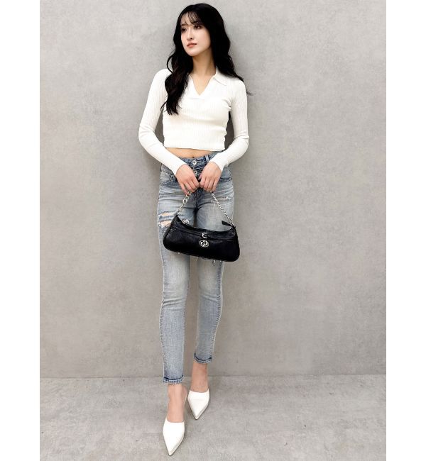 GYDA「POLOニットトップス」|ニット・セーター|