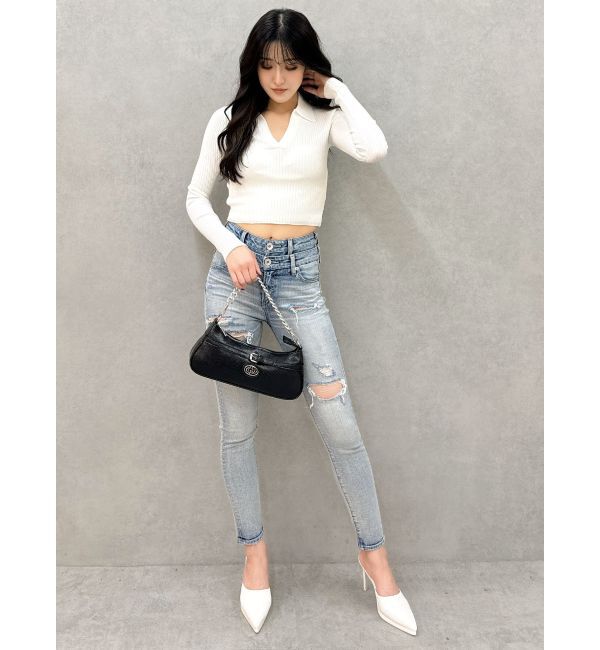 GYDA「POLOニットトップス」|ニット・セーター|