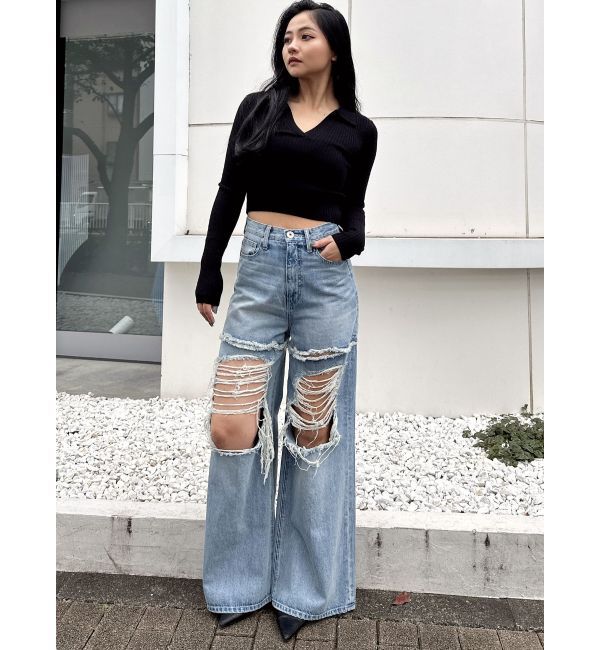 GYDA「POLOニットトップス」|ニット・セーター|