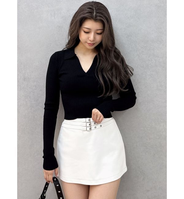 GYDA「POLOニットトップス」|ニット・セーター|