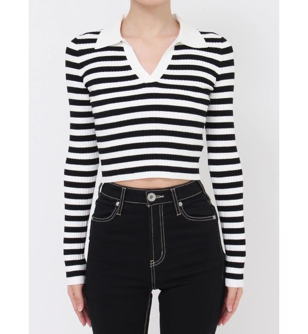 GYDA「POLOニットトップス」|ニット・セーター|