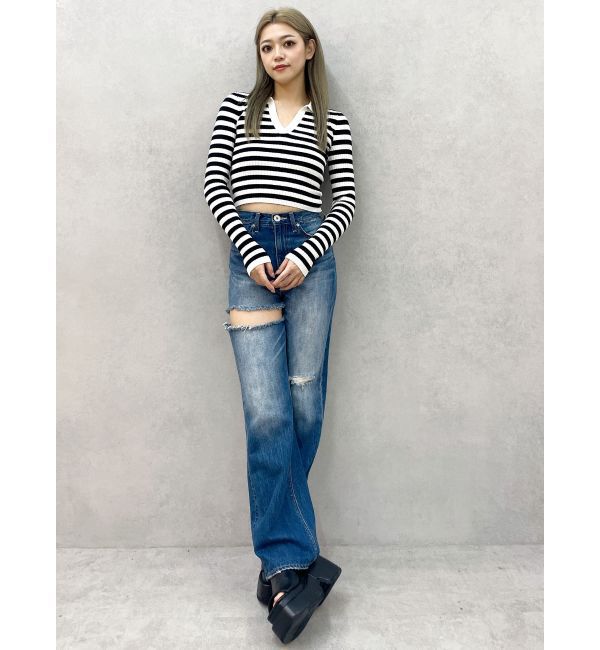 GYDA「POLOニットトップス」|ニット・セーター|