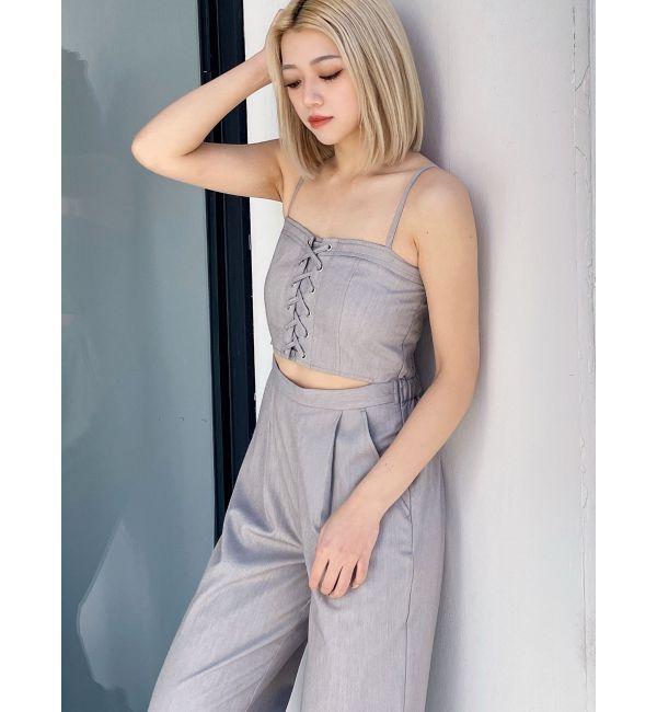 GYDA「ビスチェデザインロンパース」|オールインワン|