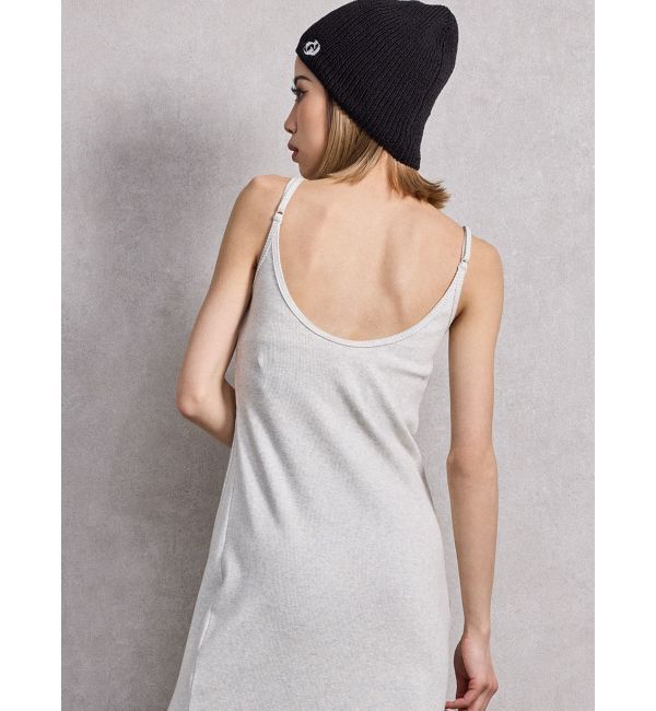 GYDA「SIDE スリットテレコキャミロングワンピース」|ワンピース|