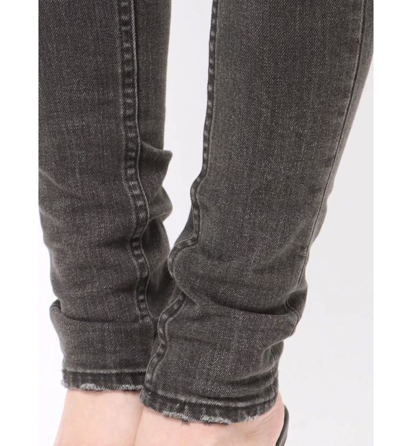 GYDA「ミドルウエストSIDE RIPPEDスキニーデニムパンツ」|デニム|