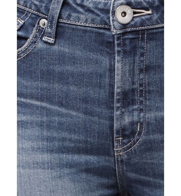 GYDA「ミドルウエストSIDE RIPPEDスキニーデニムパンツ」|デニム|