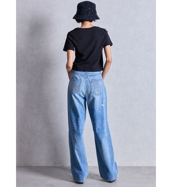 GYDA「ラインストーンパイルバケットハット」|ハット|