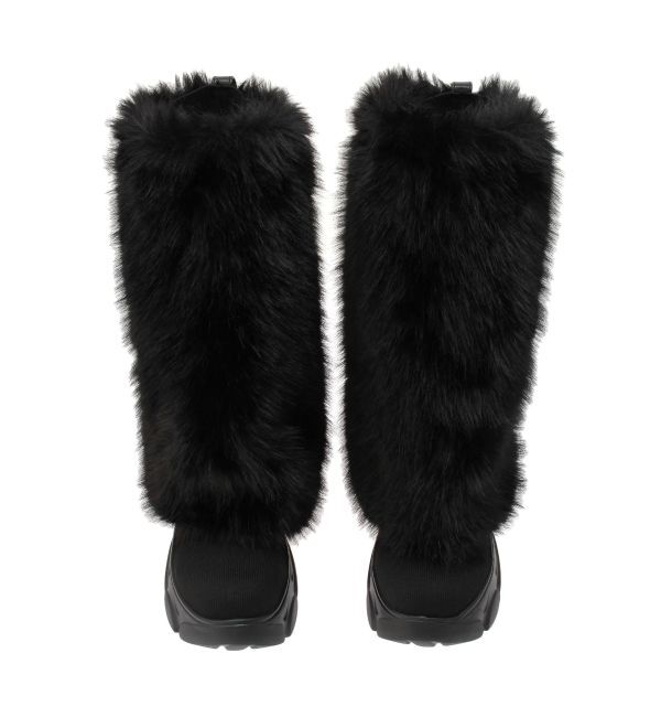 GYDA「2WAY ECO FUR LEG WARMERニットブーツ」|ロングブーツ|