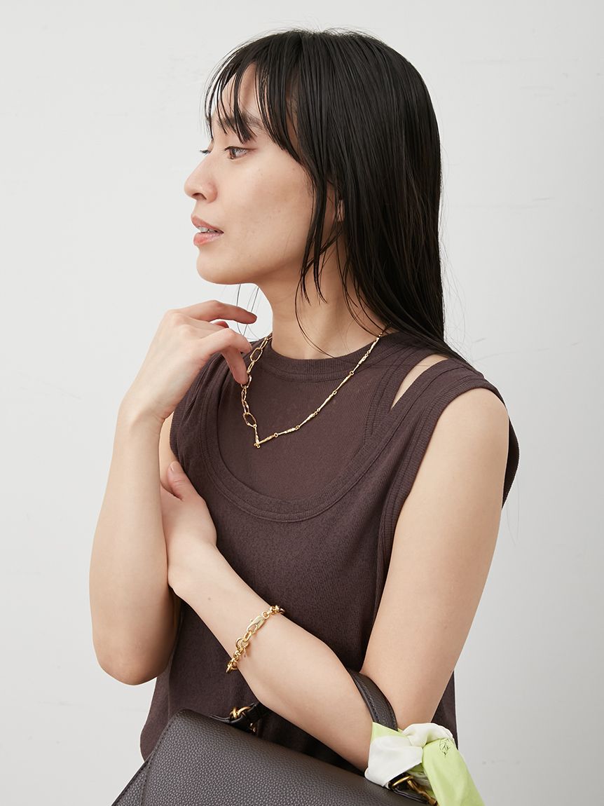 Mila Owen「イージーケアタンクレイヤードカットトップス」|タンクトップ|