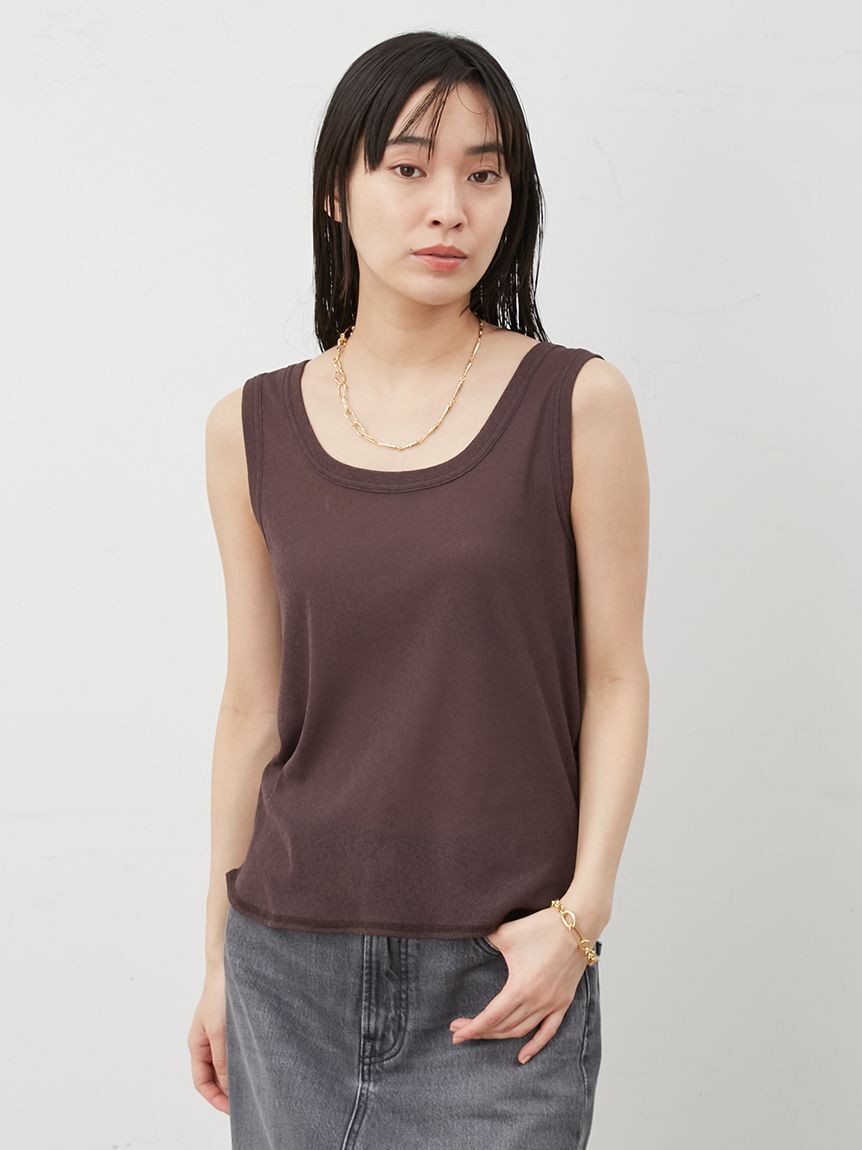 Mila Owen「イージーケアタンクレイヤードカットトップス」|タンクトップ|