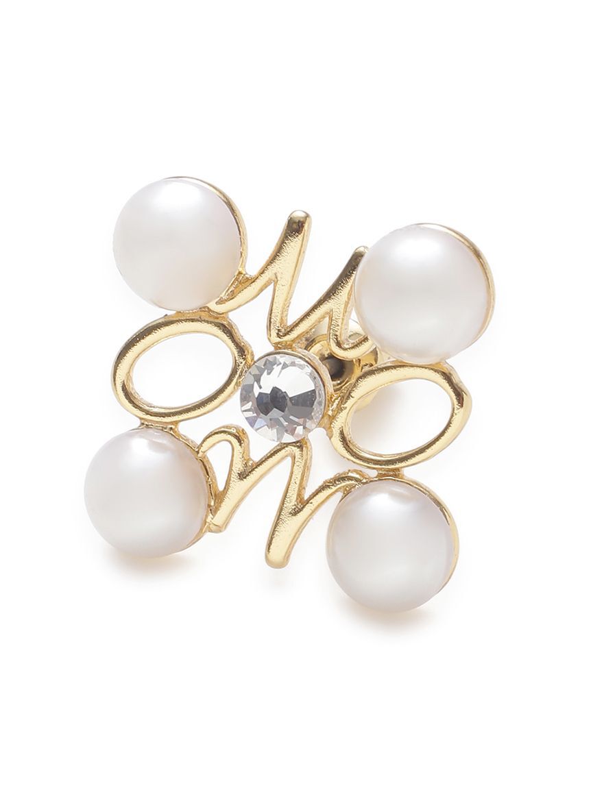 Mila Owen「モチーフパールストーンピアス」|ピアス|