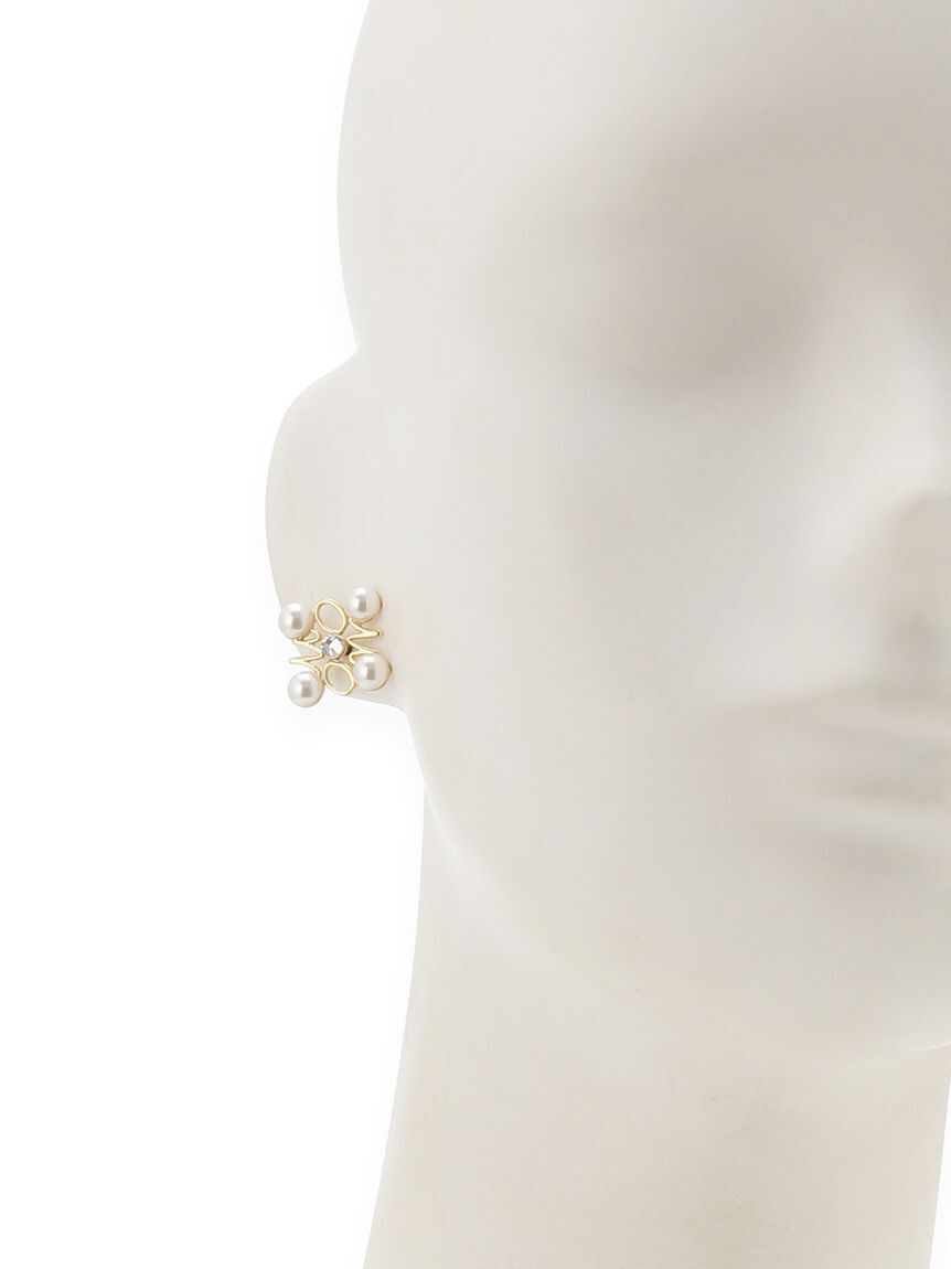 Mila Owen「モチーフパールストーンピアス」|ピアス|