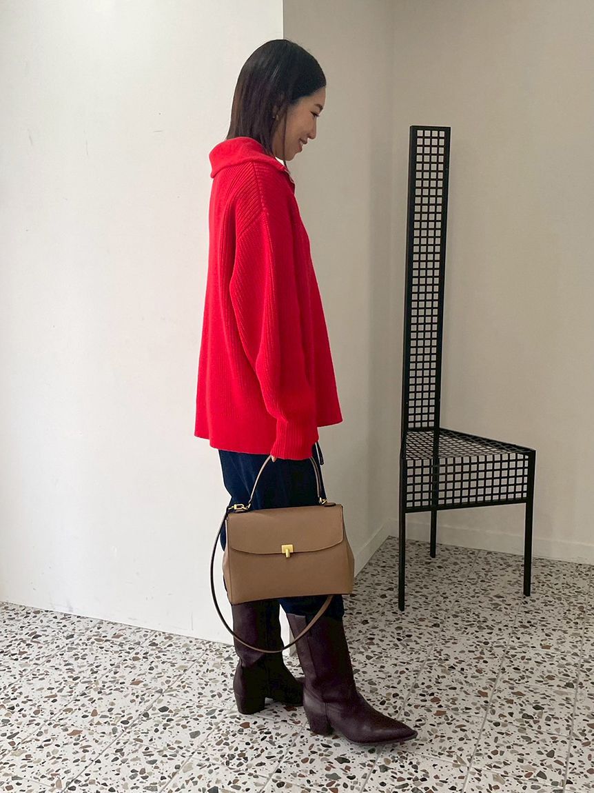 Mila Owen「メタルモチーフスクエアバッグ」|ショルダー・メッセンジャー|