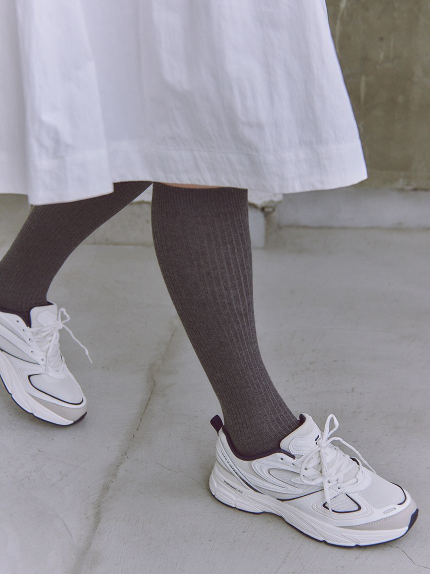 emmi atelier「コットンリブハイソックス」|ソックス|DGRY