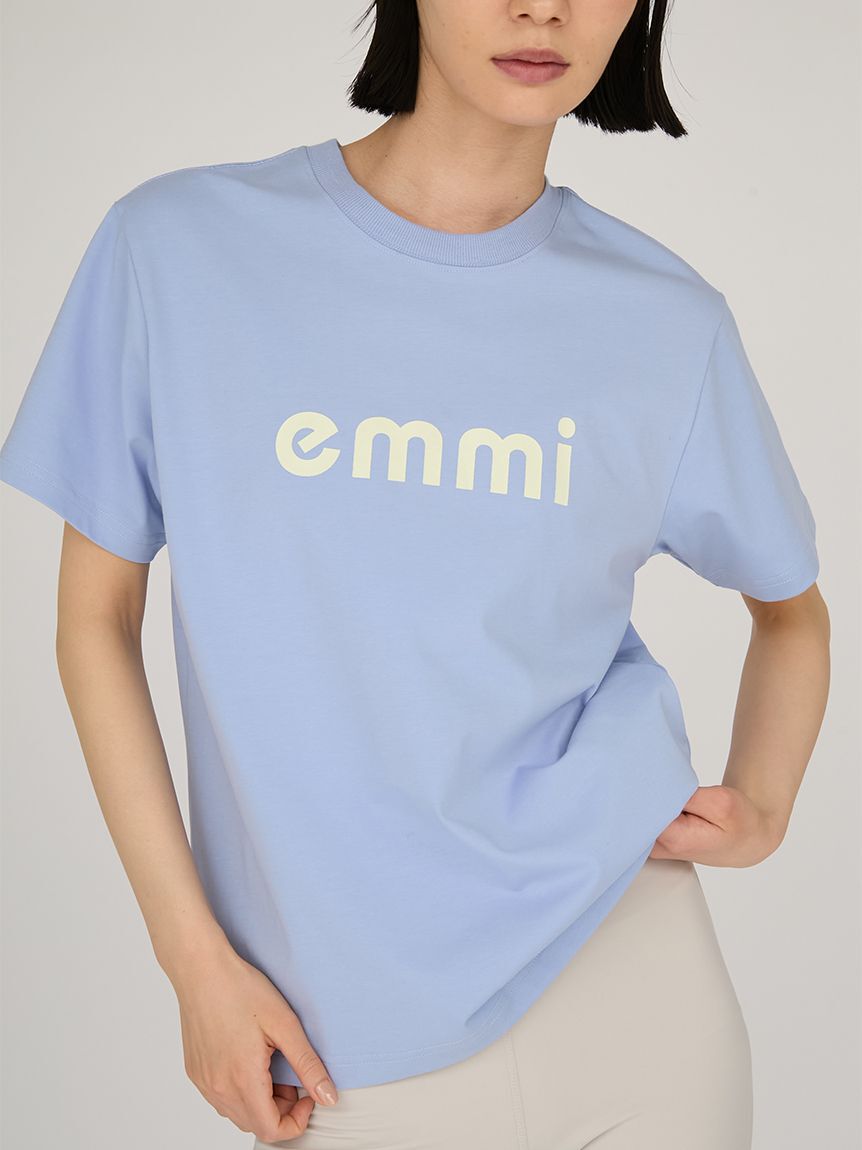 emmi atelier「emmiロゴTシャツ」|Tシャツ・カットソー|BLU