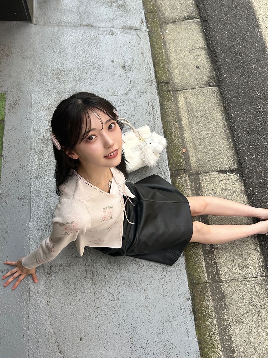 FURFUR「レザーライクミディスカート」|スカート|