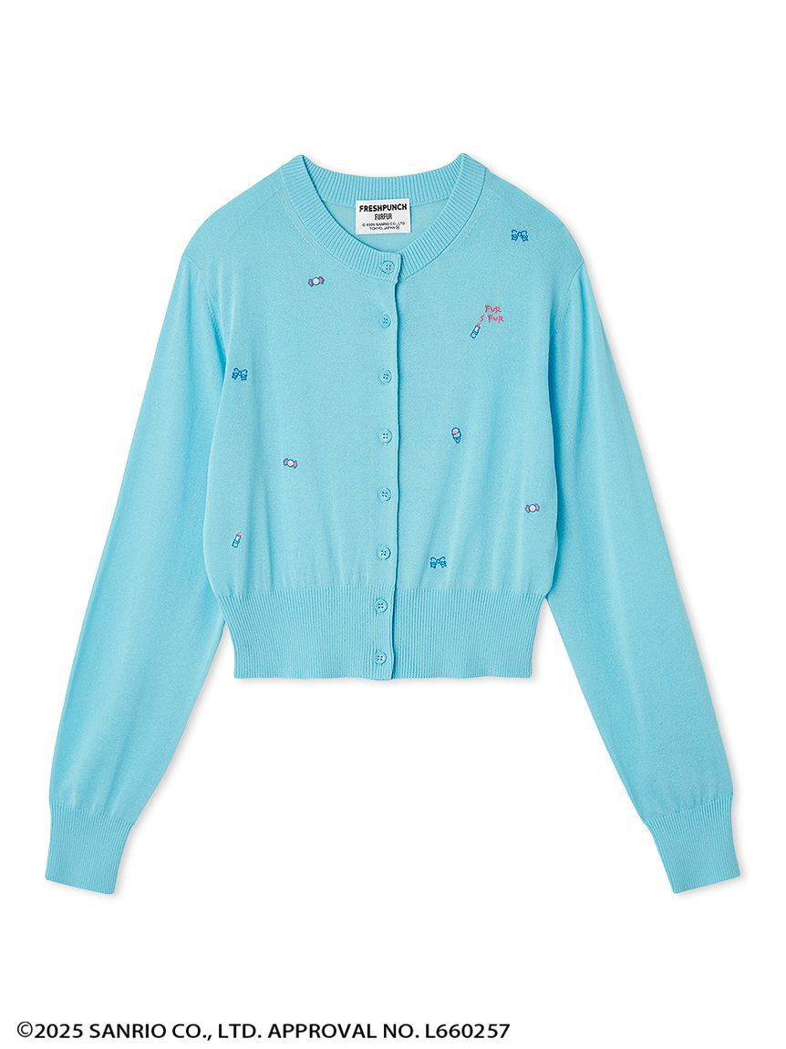 FURFUR「FRESH PUNCH 刺繍カーディガン」|カーディガン|BLU