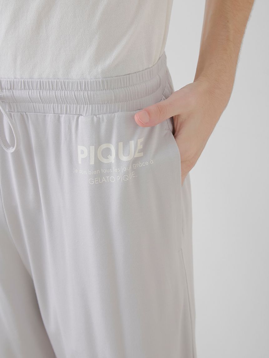 GELATO PIQUE HOMME「【ラッピング済み】【HOMME】接触冷感レーヨンピケロゴTシャツ＆ハーフパンツSET」|ルームウェア|