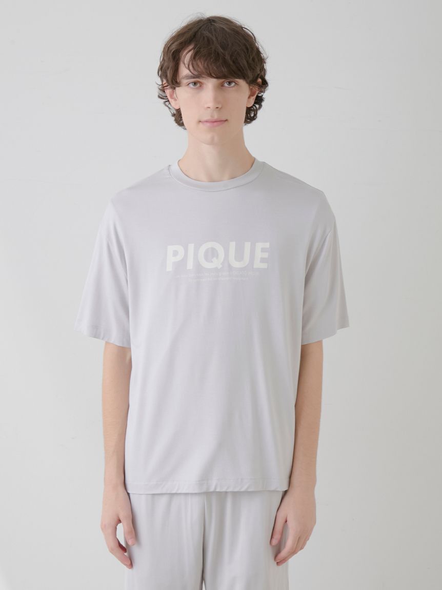GELATO PIQUE HOMME「【ラッピング済み】【HOMME】接触冷感レーヨンピケロゴTシャツ＆ハーフパンツSET」|ルームウェア|