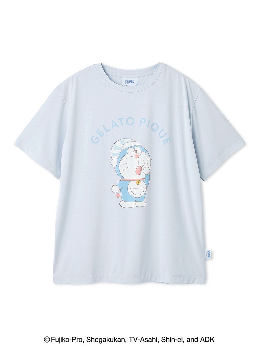 gelato pique「【ドラえもん】【レディース】ワンポイントTシャツ」|ルームウェア|BLU