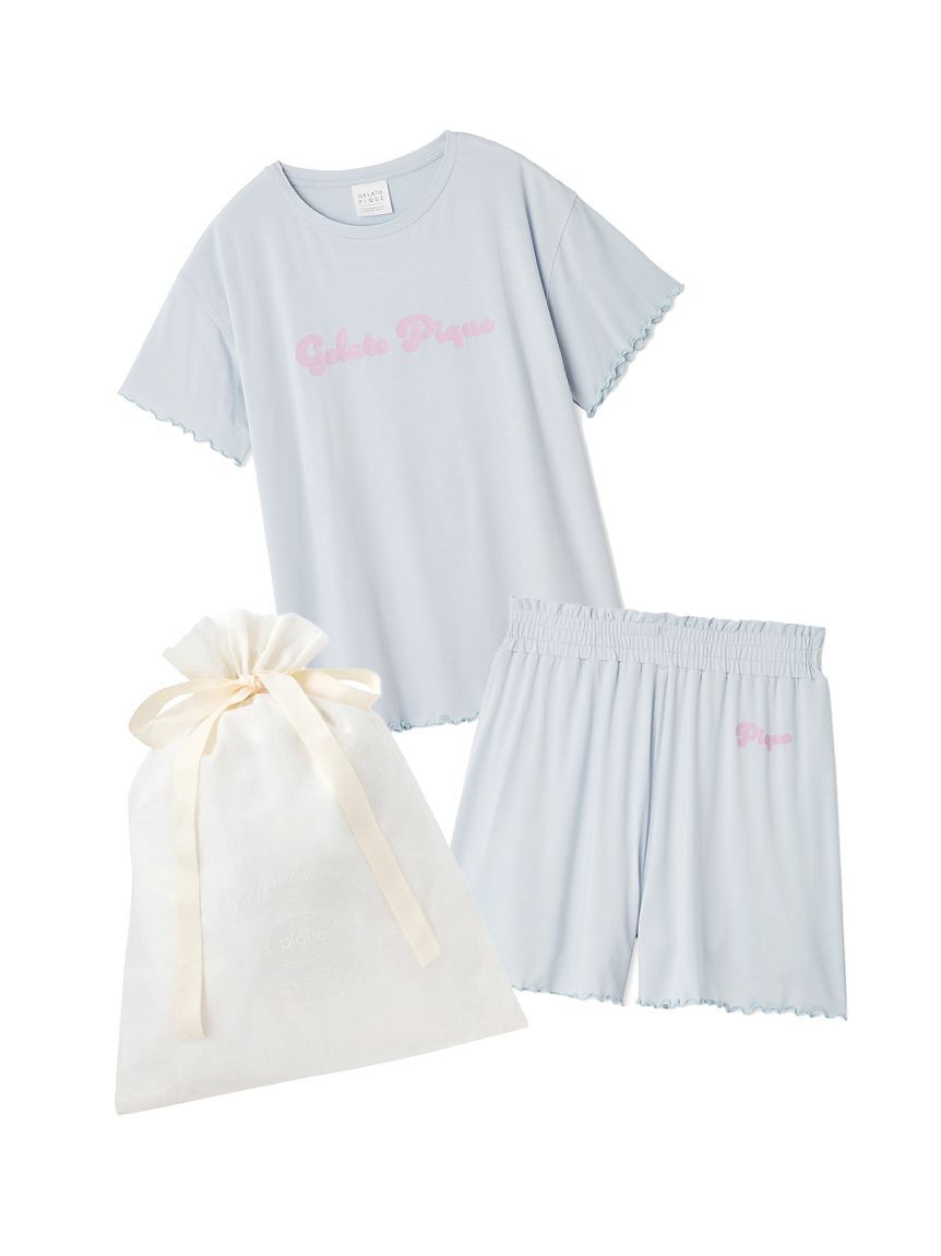 gelato pique「【ラッピング済み】カラフルロゴTシャツ&ショートパンツSET」|ルームウェア|BLU