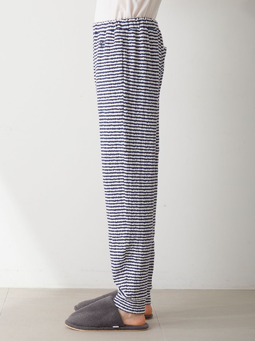 GELATO PIQUE HOMME「【HOLIDAY】【HOMME】ボーダーふくれジャガードロングパンツ」|ルームウェア|