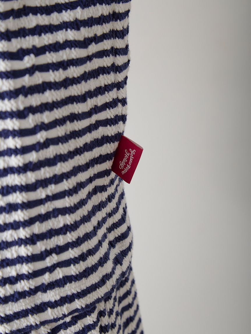 GELATO PIQUE HOMME「【HOLIDAY】【HOMME】ボーダーふくれジャガードロンT」|ルームウェア|