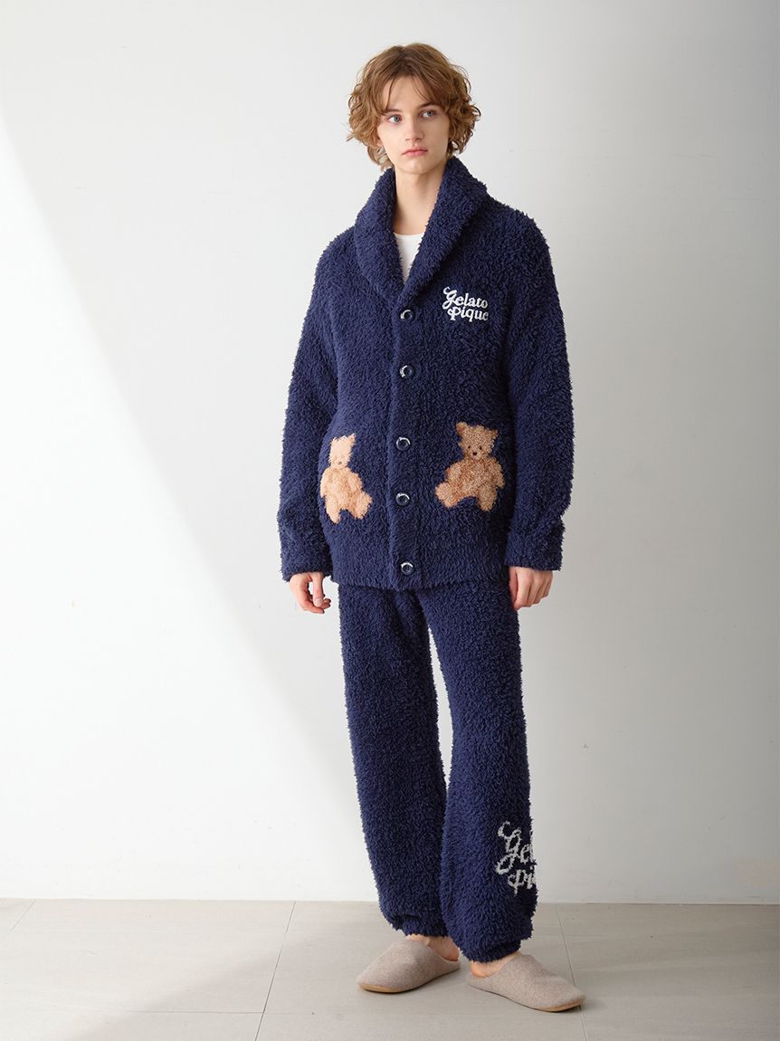 GELATO PIQUE HOMME「【HOLIDAY】【HOMME】ジェラートスノーベアジャガードショールカーディガン」|カーディガン|