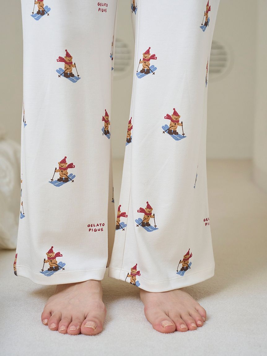 gelato pique「【HOLIDAY】スキーベア柄ロングパンツ」|ルームウェア|