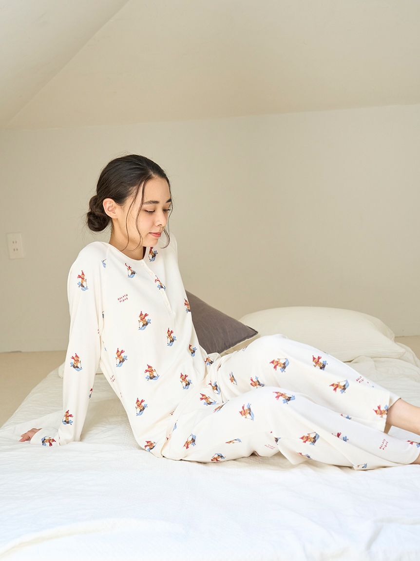 gelato pique「【HOLIDAY】スキーベア柄ロングパンツ」|ルームウェア|