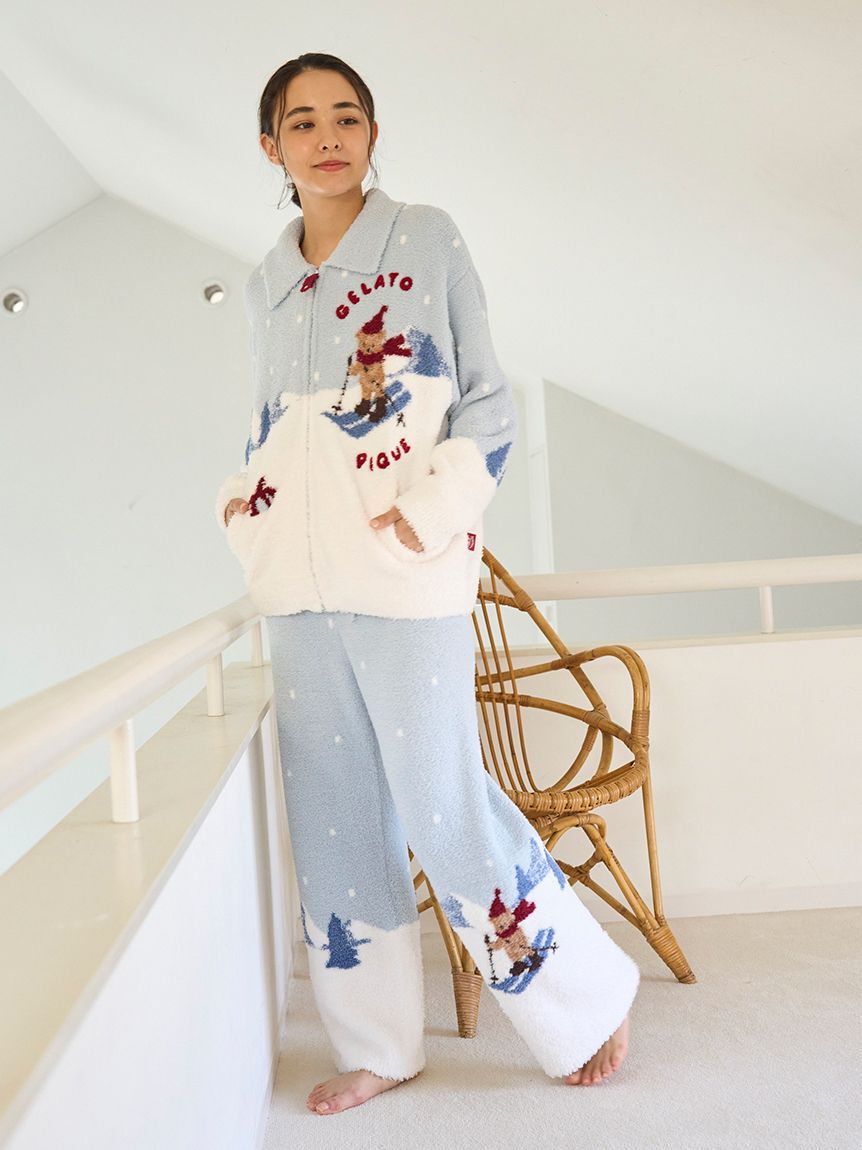 gelato pique「【HOLIDAY】スキーベアジャガードカーディガン」|ルームウェア|