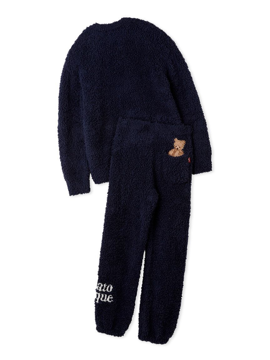 GELATO PIQUE HOMME「【ONLINE限定】【HOLIDAY】【HOMME】ジェラートスノーベアジャガードプルオーバー＆ロングパンツセット」|ルームウェア|