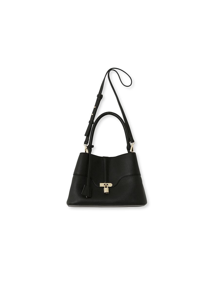 SNIDEL「パドロックバッグ」|ハンドバッグ|BLK