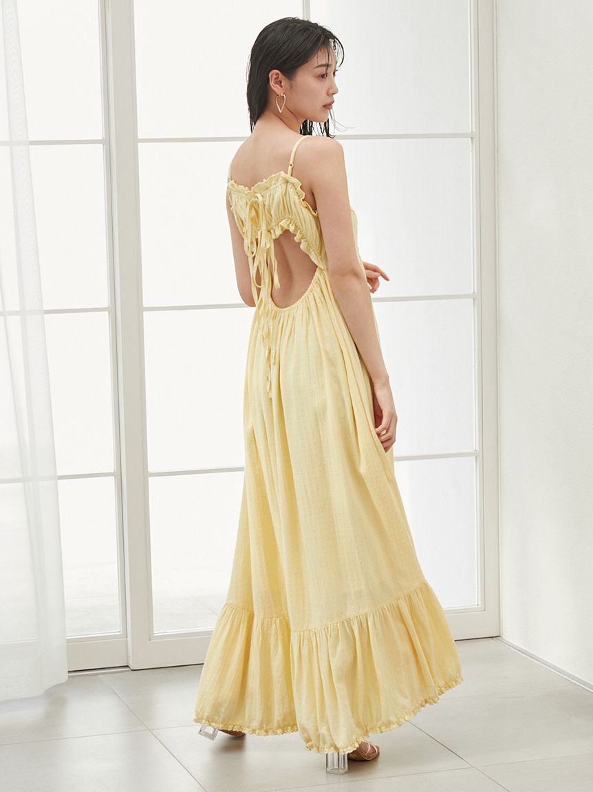 SNIDEL「フラワーエンブロイダリーマキシワンピース」|ワンピース|